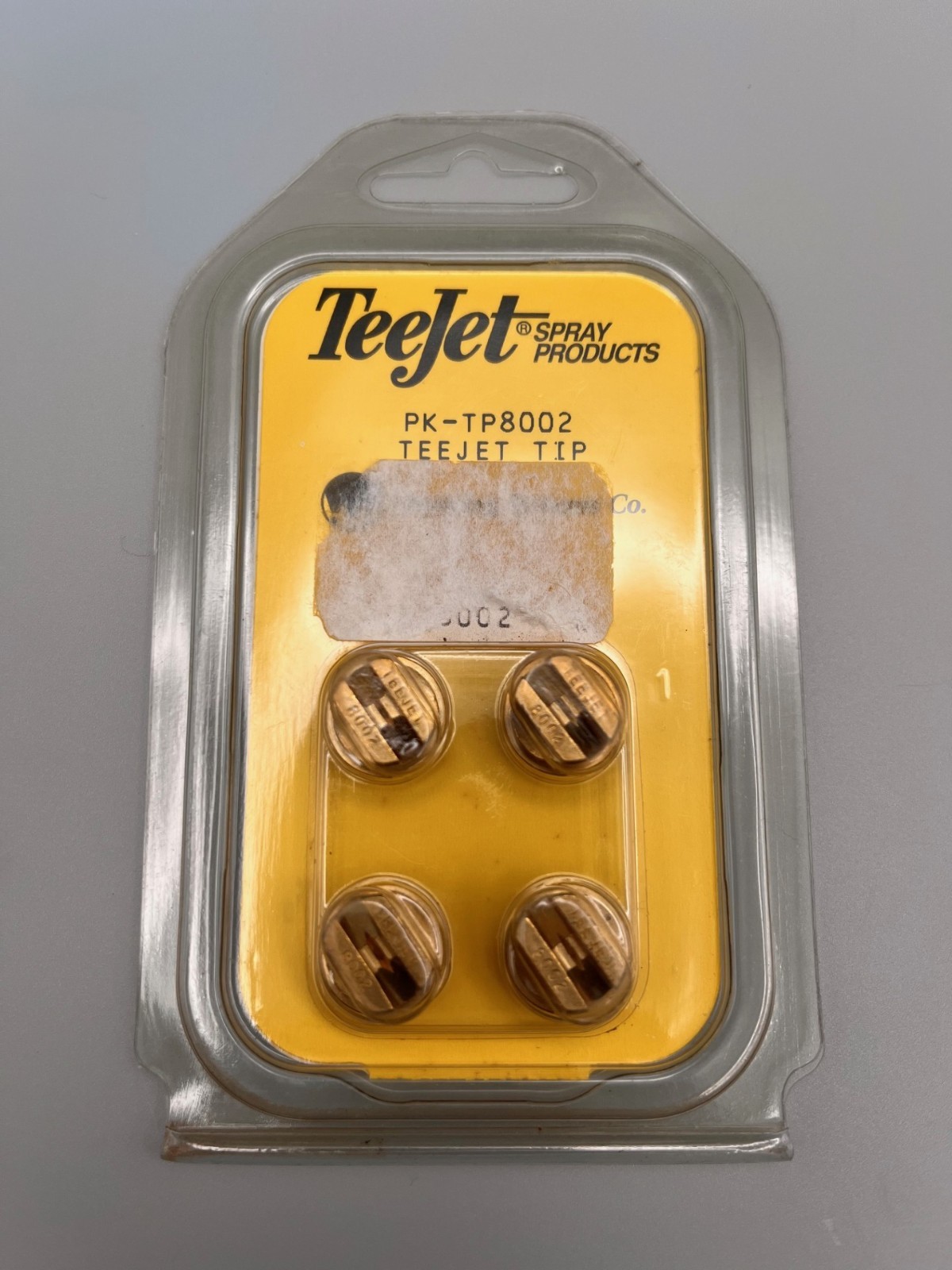 TeeJet Brass Flat Fan Spray Tip 80° PK4 TP8002