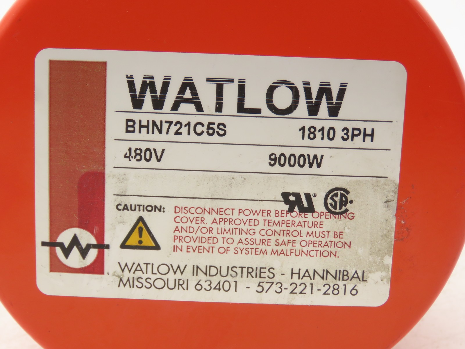 Watlow BHN721C5S Screw Plug Immersion Heater 9kw 480V 3PH 2″NPT 22″Length 9000W