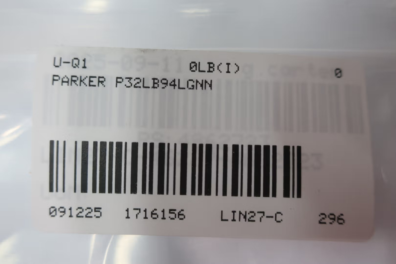 Parker P32LB94LGNN Pneumatic Lubricator 1/2in Npt 150psi