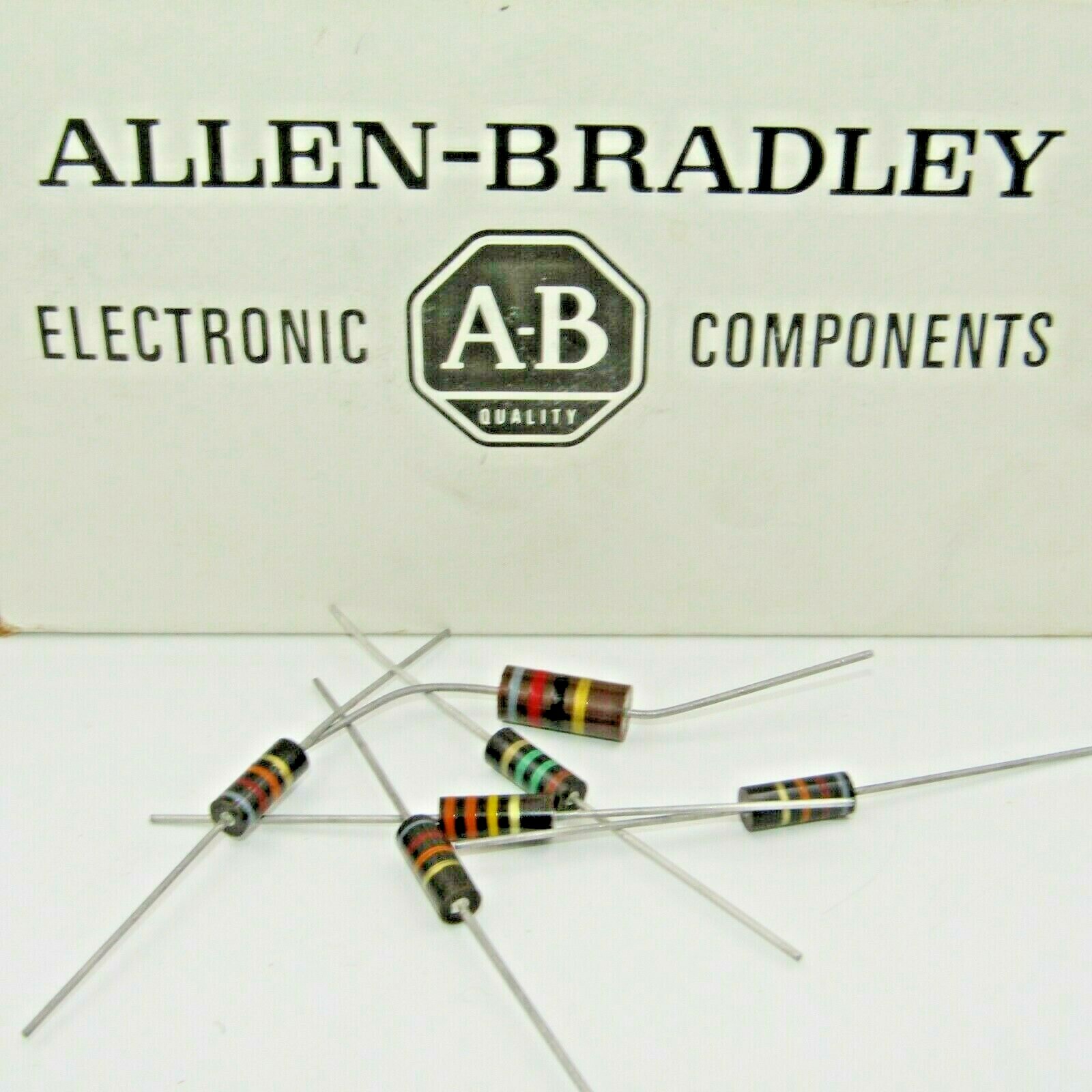 ( 5 PCS ) 750 Ohm 1W 5% Carbon Comp Allen Bradley Resistor 1 Watt RC32GF751J
