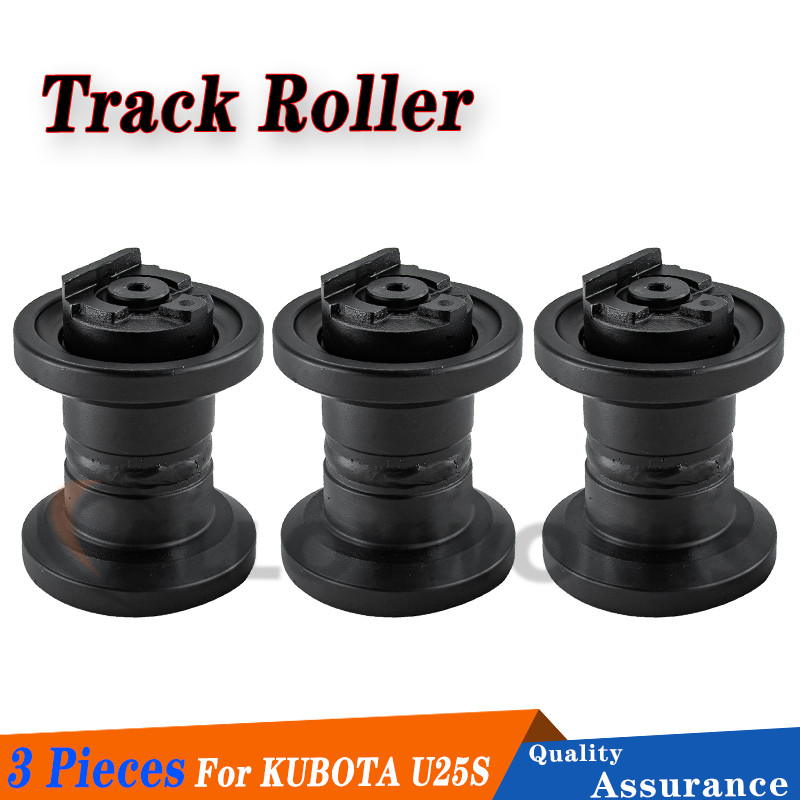3PCS Bottom Roller Track Roller For KUBOTA U25S Undercarriage Heavy Duty