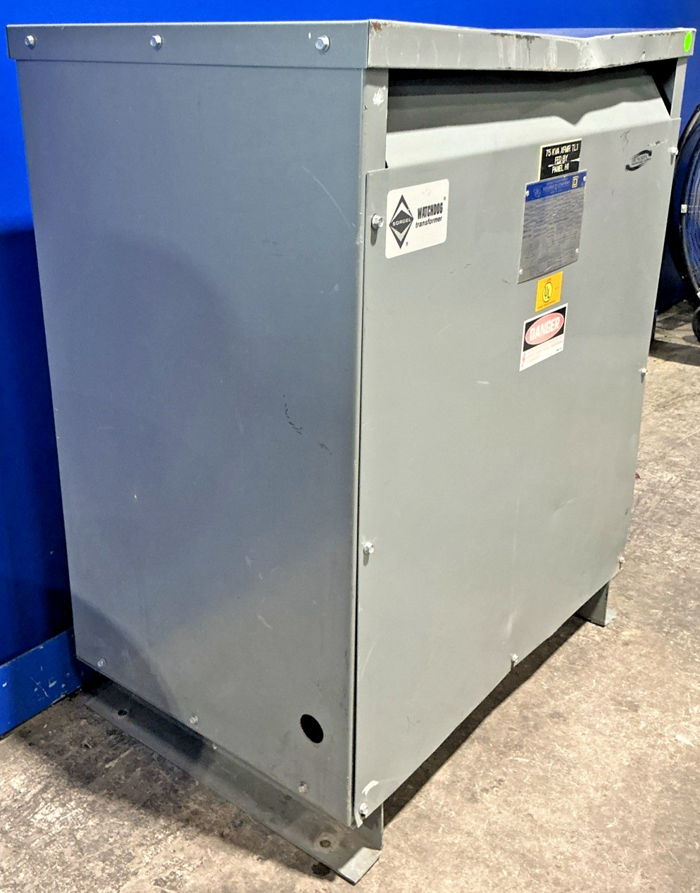 Square D 75 kVA 480V Transformer 3PH 208Y/120V 60Hz 75T3HF 🟦