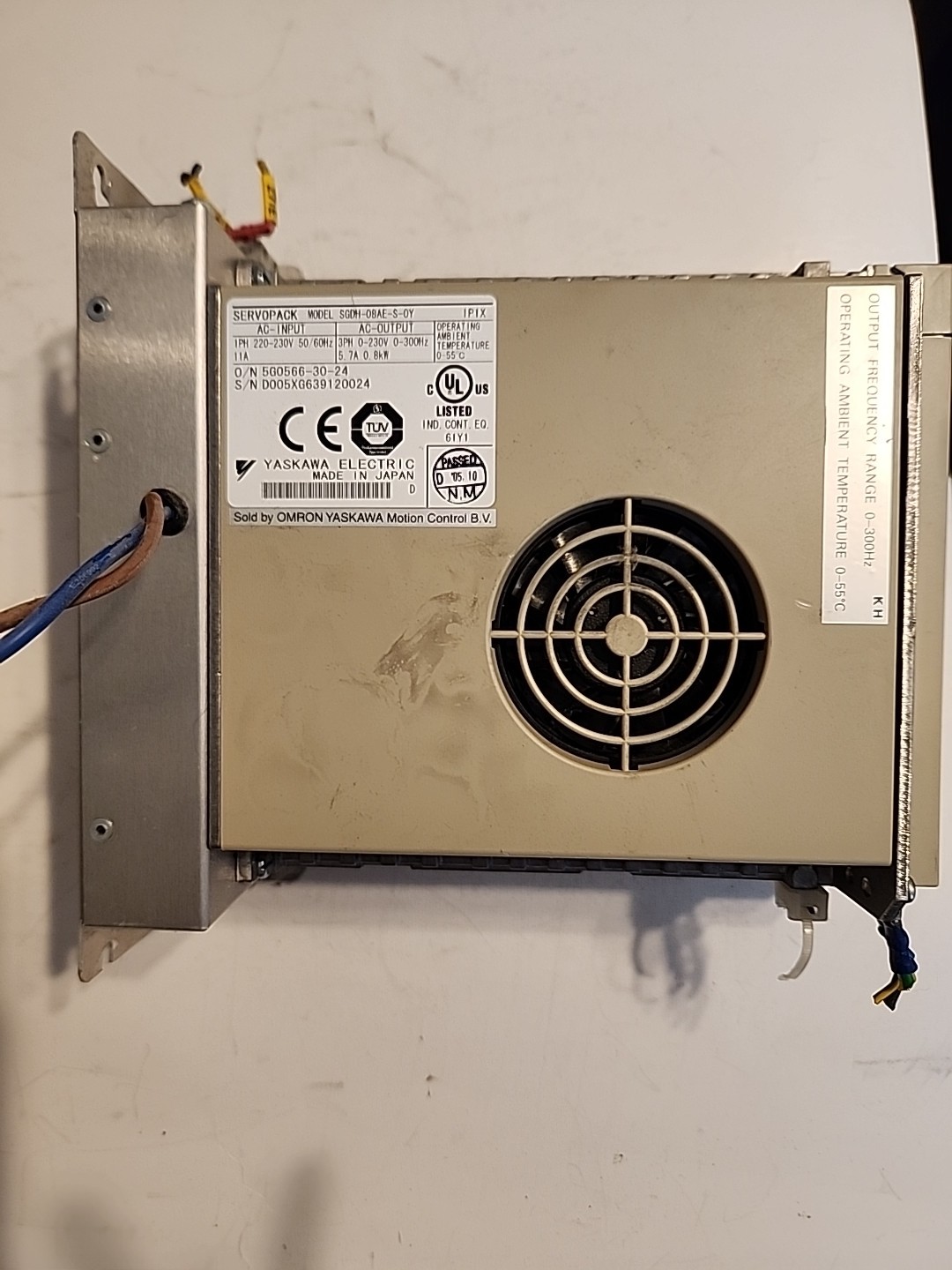 OMRON SGDH-08AE-S-OY (750W) AC SERVO DRIVE OUTPUT 3PH 5.7A 0.8KW – Free Ship