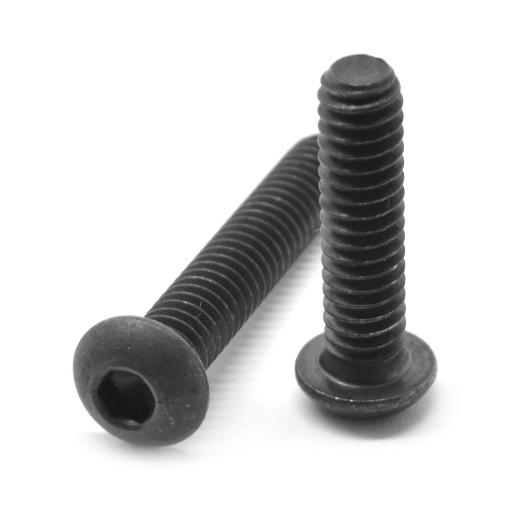 M2 x 0.40 x 6 MM (FT) Coarse Class 12.9 Socket Button Hd Cap Screw Black