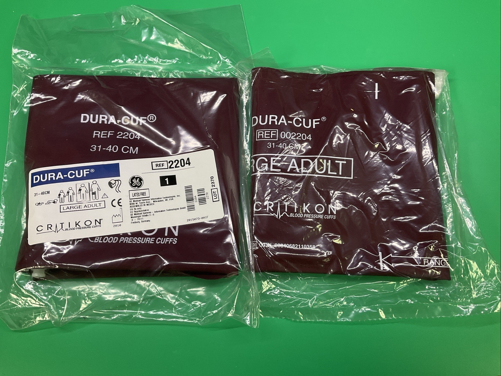 GE Critikon Dura-Cuf 2204 Large Adult 31-40cm Blood Presure Cuff