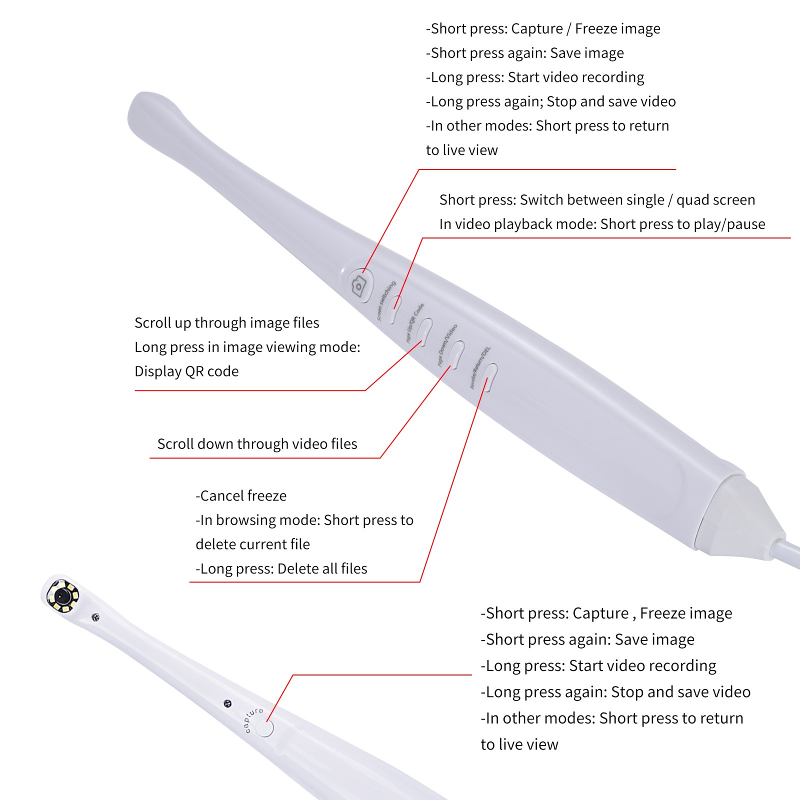 New Dental WIFI Intraoral Camera Oral Endoscope Digital Imaging Intra Oral image