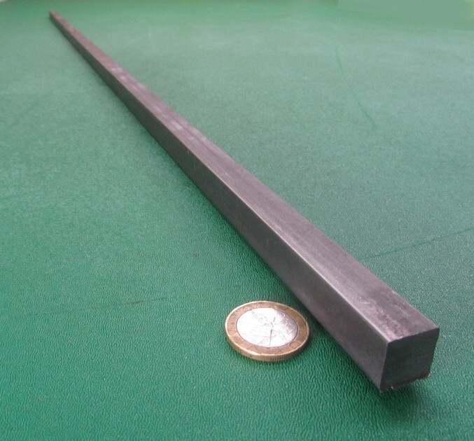 12L14 Square Carbon Steel Bars, 9/16″ Square x 4 Ft Length