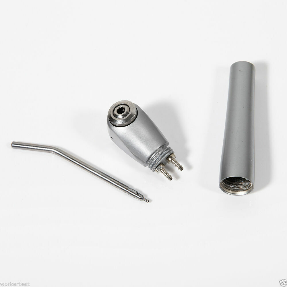 Dental 3 Way Air Water Spray Triple Syringe + 2 Nozzles Valve Core style button