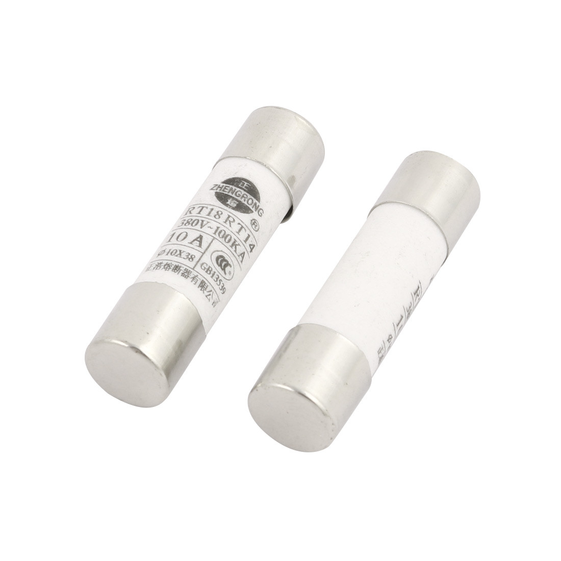 10 Pcs 380V 10A Low Breaking Capacity 10mm x 38mm Cartridge Ceramic Fuses
