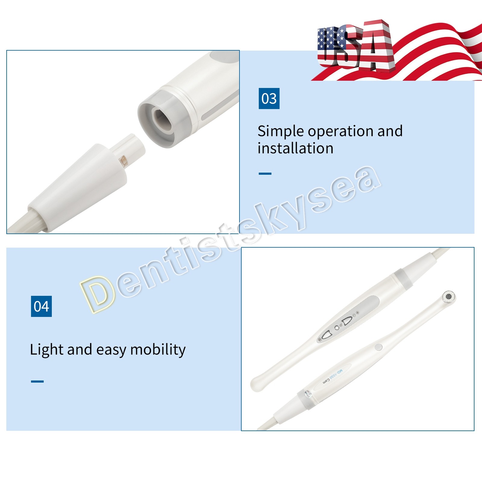 Dental Ultrasonic Piezo Scaler Handpiece fit For EMS WOODPECKER type Tips 135℃