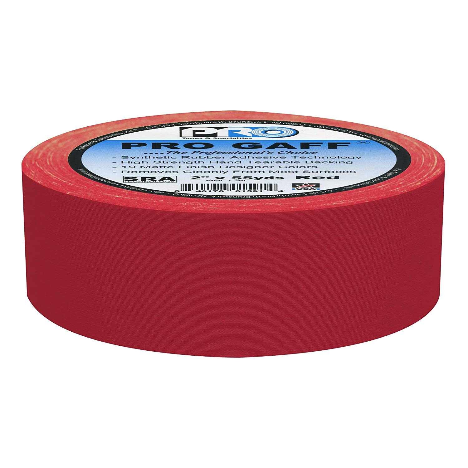 Pro Tapes Pro Gaffer Tape Red 2″ x 55 yds.