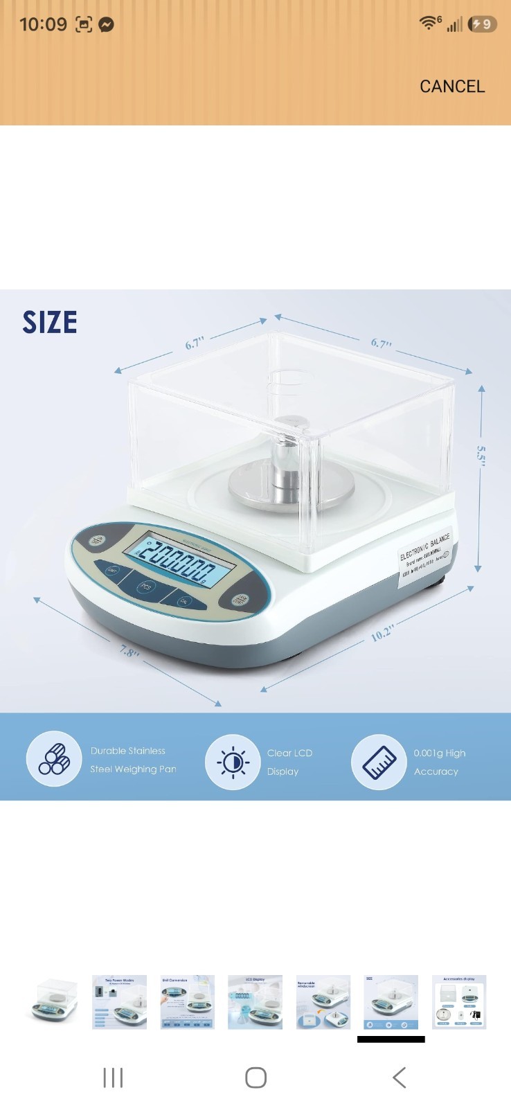 High Precision Lab Digital Analytical Balance Lab Scale 1ma Precision Electron..