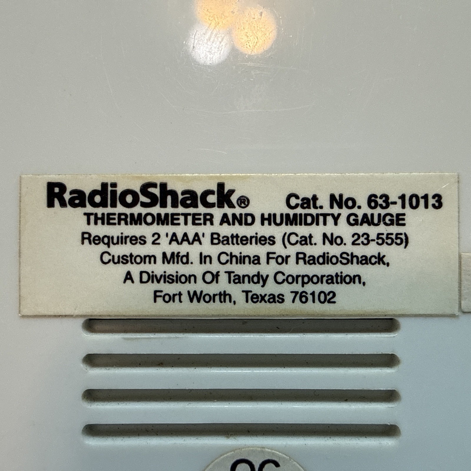 Vintage RadioShack Digital Thermo-Hygrometer Humidity Gauge LCD Display 63-1013