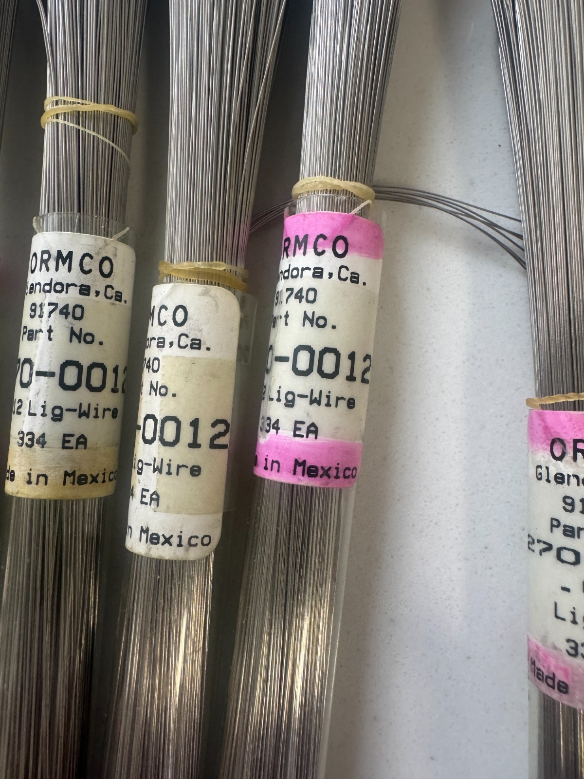 Lot 25 ORMCO Orthodontic Ligature Wire .012 Lig-Wire Dental Lab Supply NOS