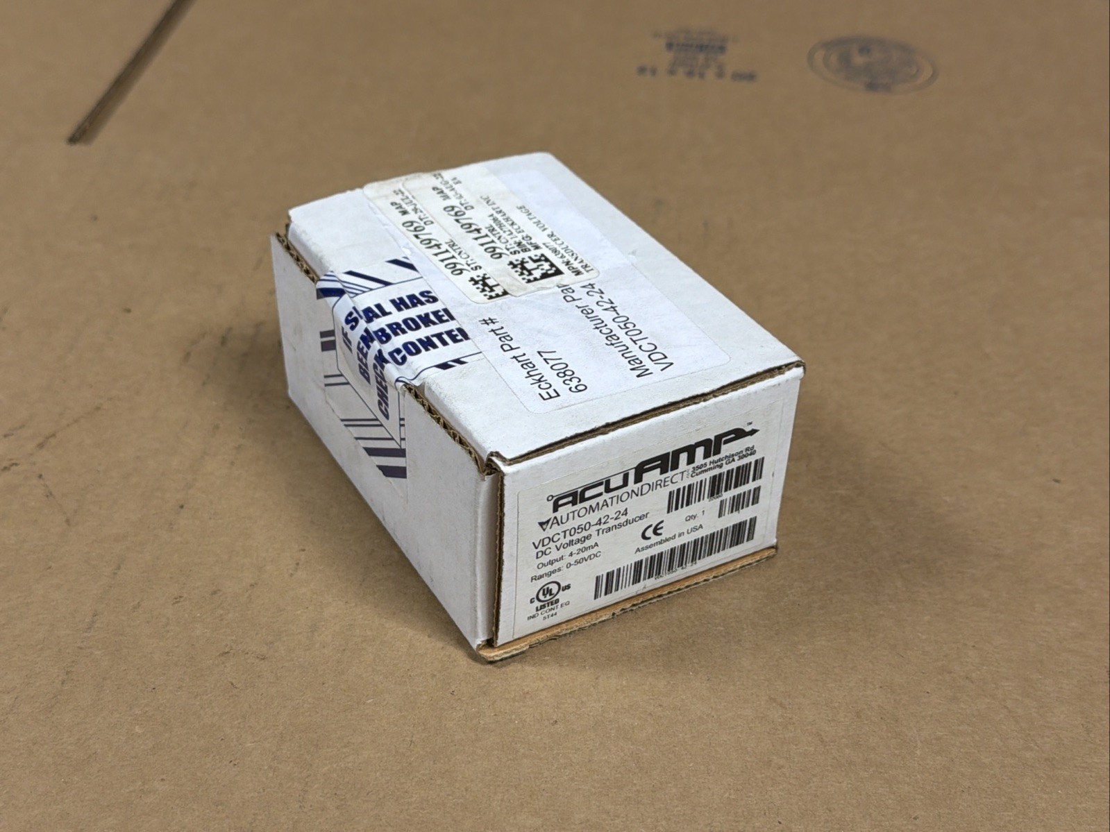 NEW Automation Direct AcuAmp VDCT050-42-24 DC Voltage Transducer FAST SHIPPING