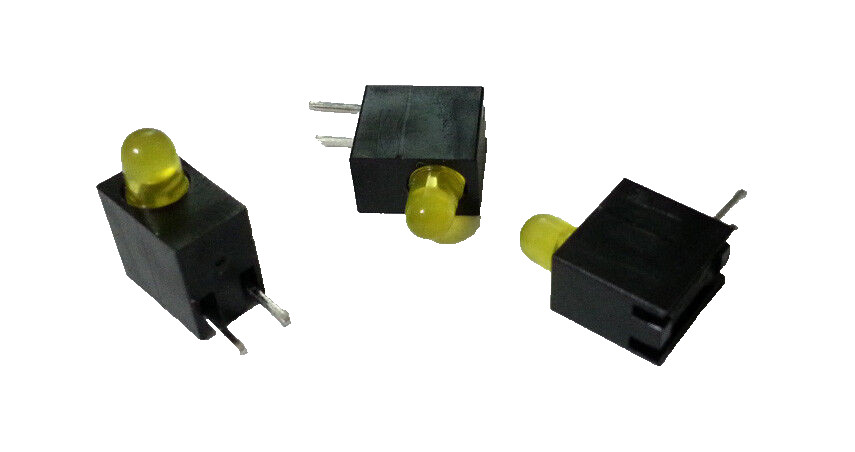 200pcs Mentor E.3106Y LED Yellow 3mm 588nm Circuit Board Beacon Indicators Assy