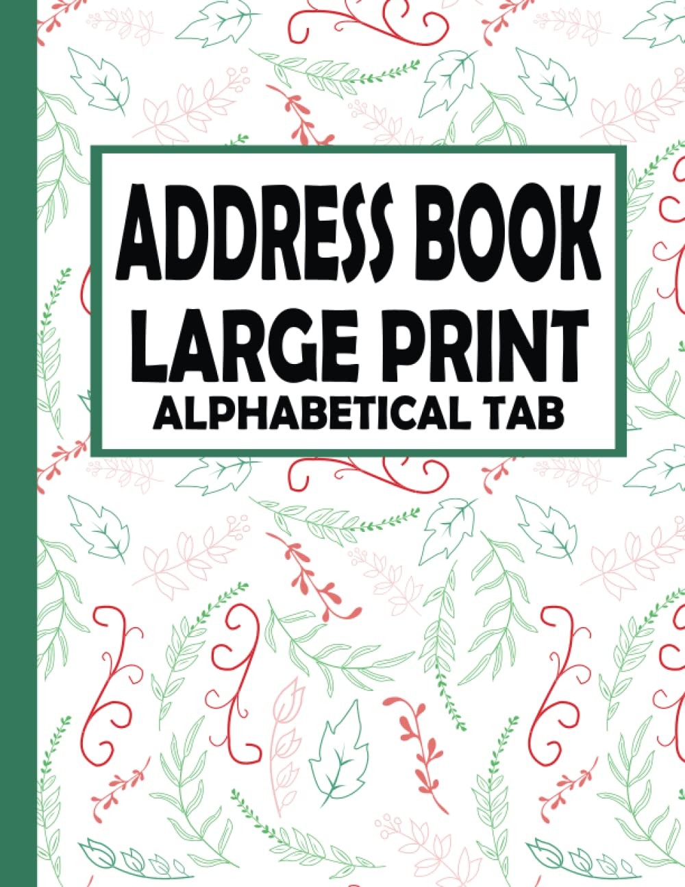 Address Book with Alphabetical Tabs: Large Print Telephone With…