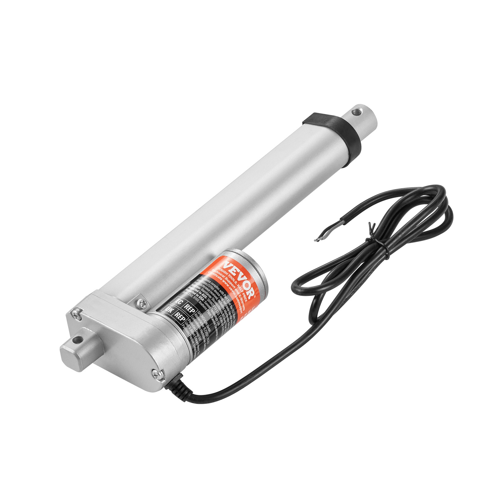 VEVOR Linear Actuator 12V 6 Inch High Load 330lbs/1500N 0.19″/s IP54 Protection