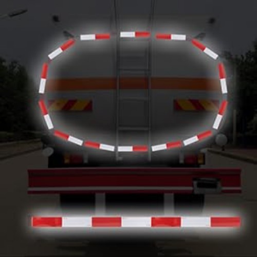 2 Inch x 160 Feet DOT-C2 Reflective Tape Red White Reflective Tape Outdoor Wa…