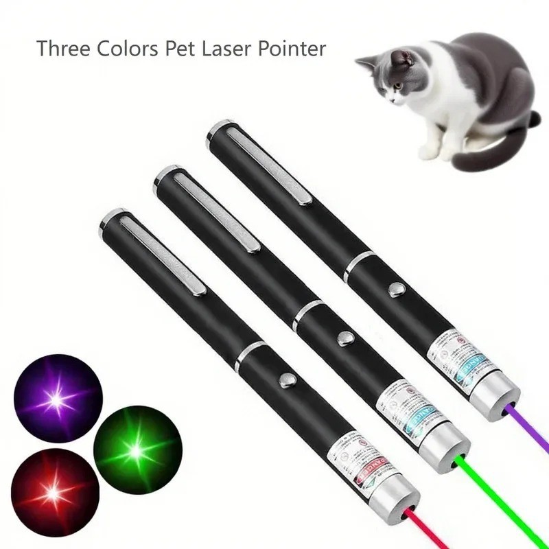 1pcs Laser Pointer Pens Red Green Blue Light Visible Beam Laser Pointer for Cats