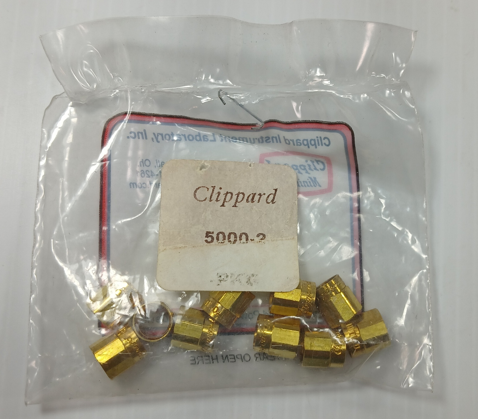1 NEW CLIPPARD 5000-2 THREAD-ON HOSE CLAMPS (PK OF 10) NNB ***MAKE OFFER***
