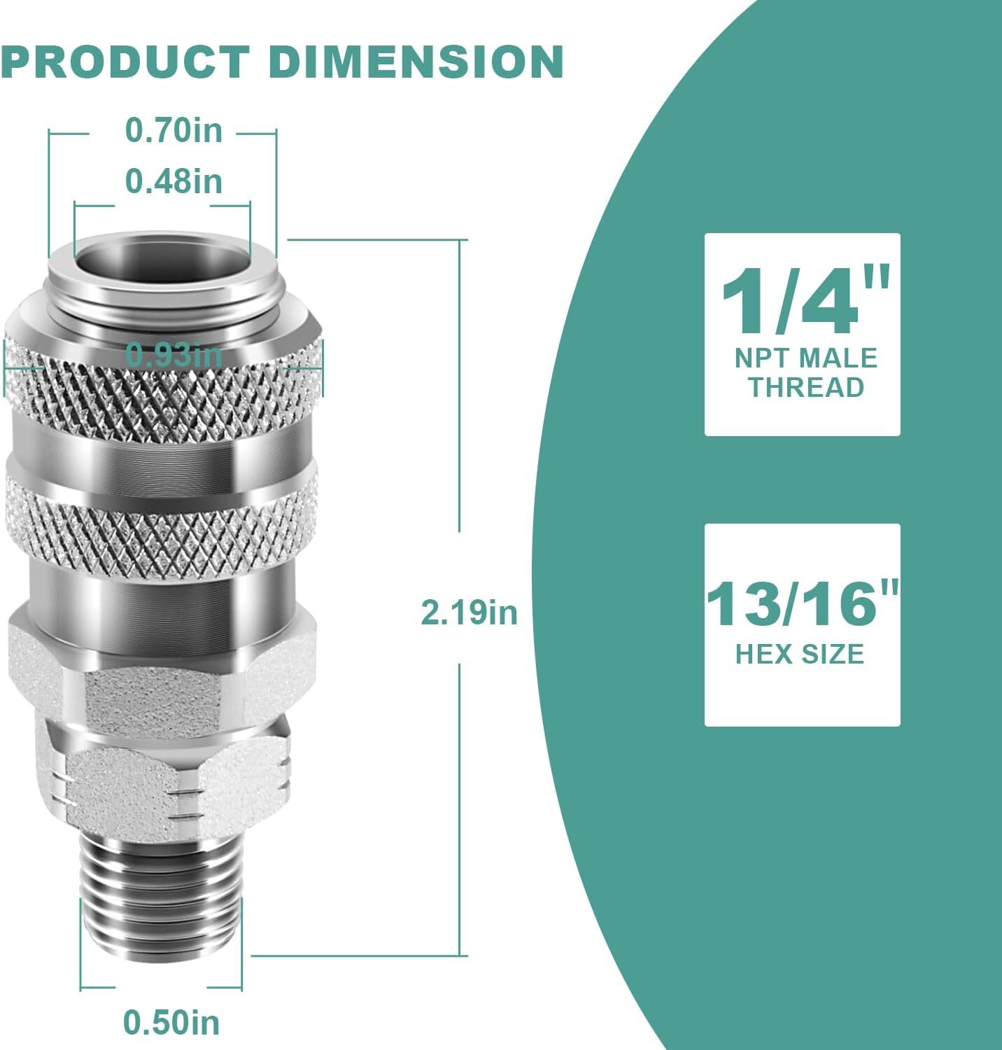 For Detroit Cummins Caterpillar J-47912-QC 5869-1 Fuel System Coupler Fitting