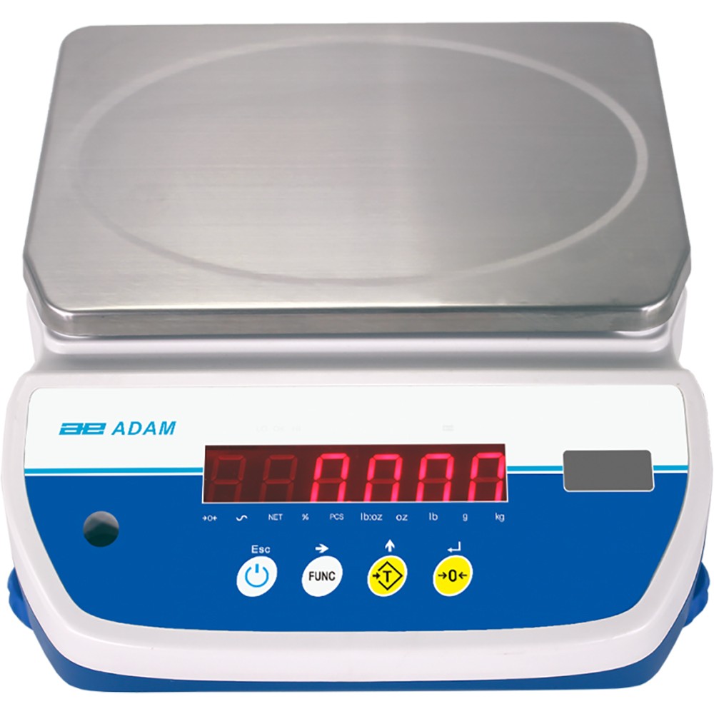 Adam Aqua Washdown Scale ABW 4, 9 lb x 0.001 lb, IP67, Checkweighing, Counting,