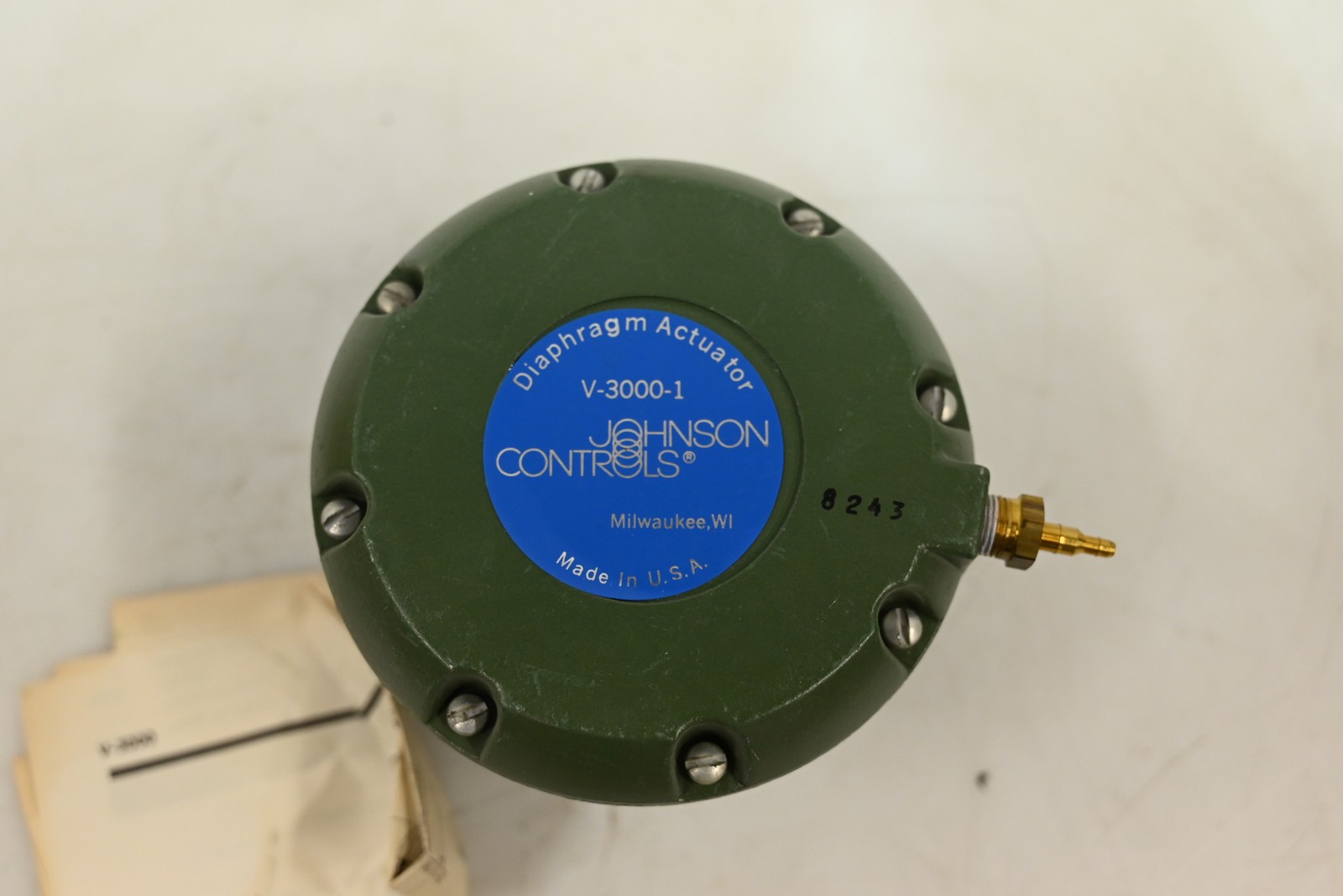 Pneumatic Valve Actuator: 3 psi to 13 psi Spring, 5/16 in Stroke, (V-3000-1)