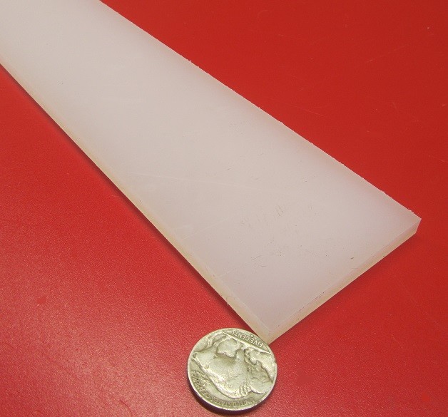Polypropylene Bar 1/4″ (.250″) Thick x 2.50″ Wide x 48″ Long, 4 pcs, 16 feet