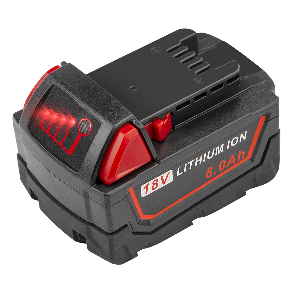 2PACK for M18 Battery Lithium Extended Capacity 8.0Ah For Milwaukee