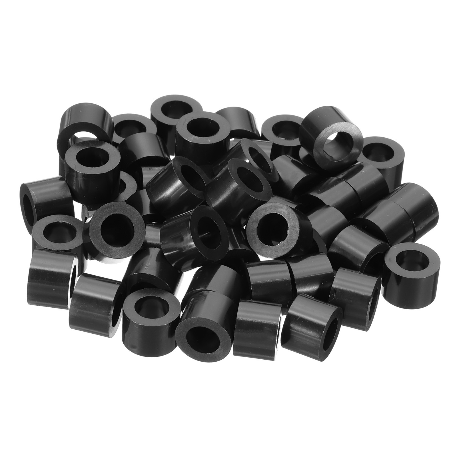 M8 Black ABS Inner Diameter 0.32″ Outer Diameter 0.55″Length 0.4″ 50Pcs