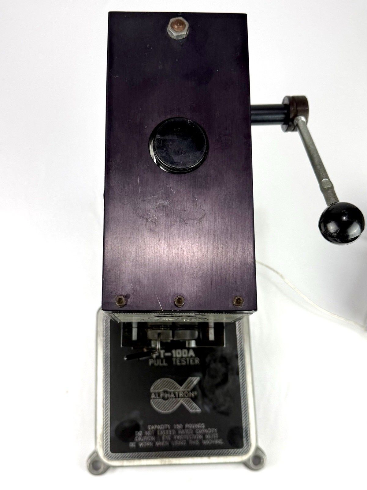 DMC Alphatron PT-100A Wire Crimp Terminal Pull Tester 150 lb Tensile Scale Test⁠