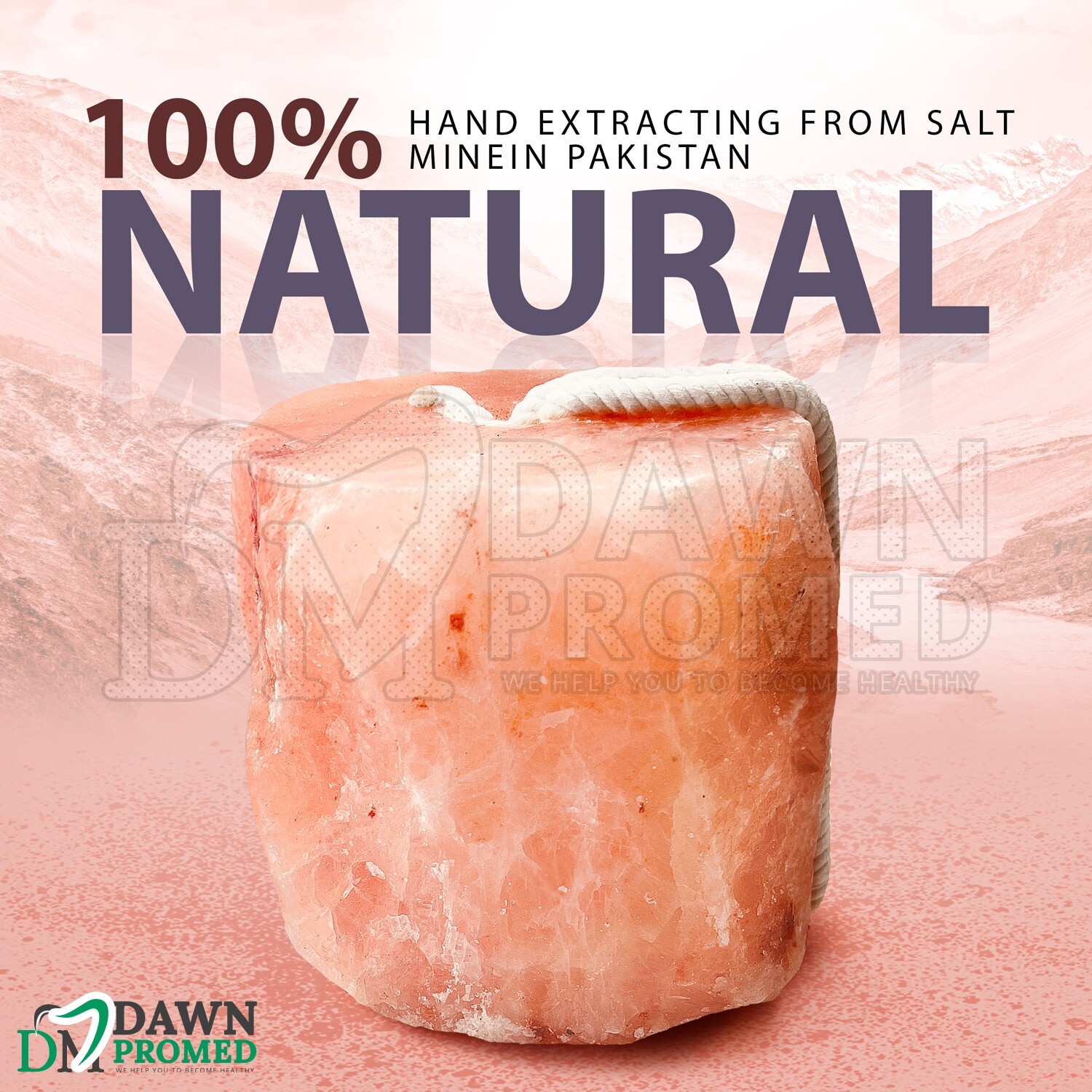 8 Pcs Himalayan Nature 100% Natural Salt Lick Block for Animal Wellness 6.5-8 Lb