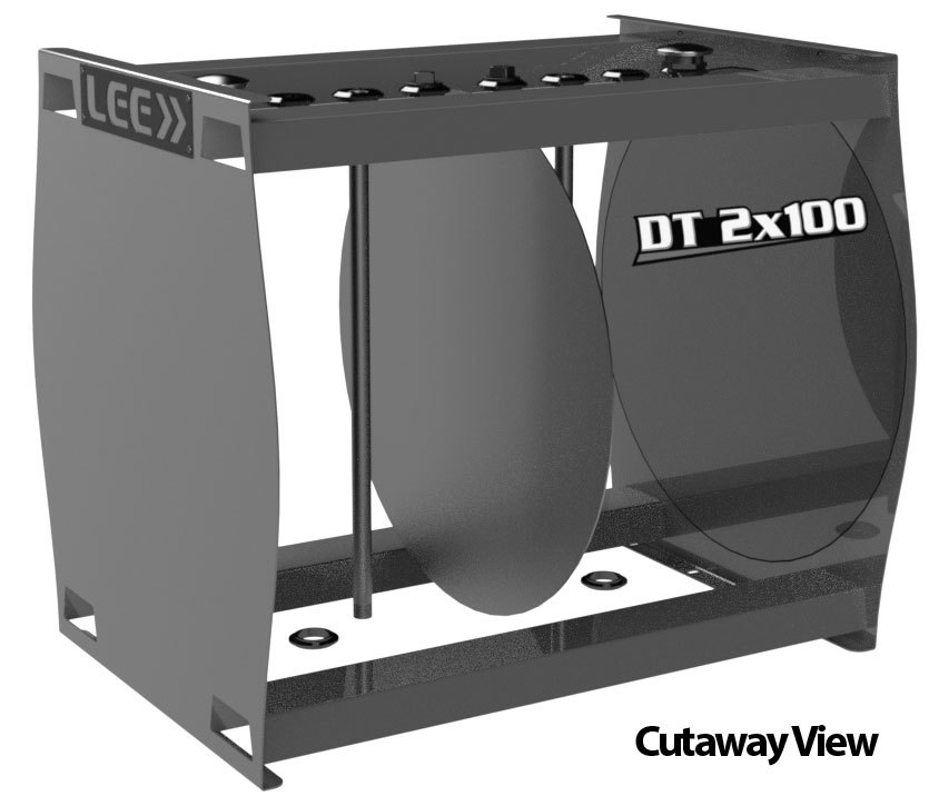 LEE DT 2×100 Diesel Fuel Transfer Tank, Dual Steel 100Gal Portable Storage