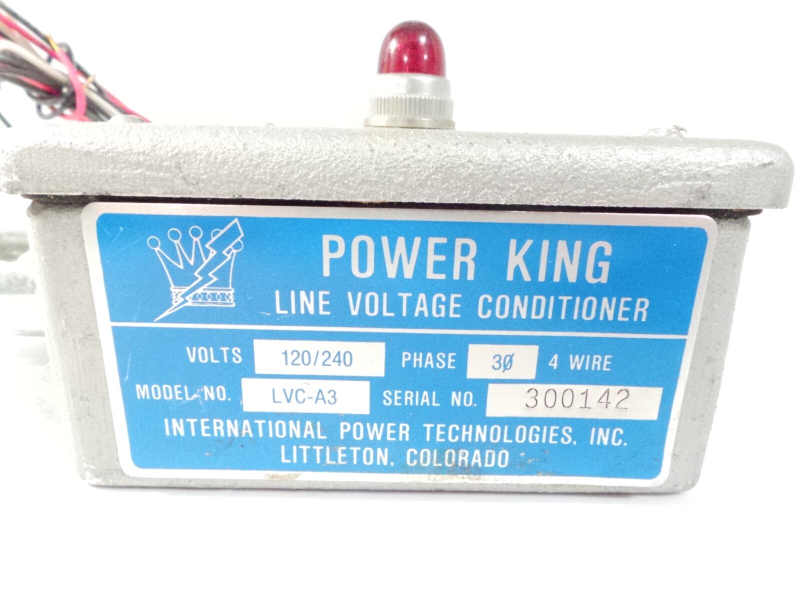 Vintage Power King Line Voltage Conditioner Model LVC-A3 120/240 Volt 4-Wire