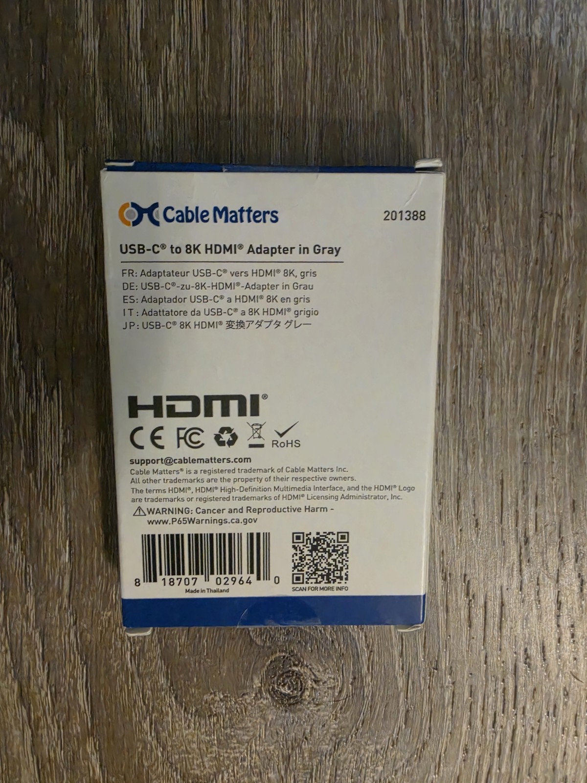 Cable Matters USB C to HDMI, Supports 8K 60Hz, Thunderbolt 4 & Port Compatible