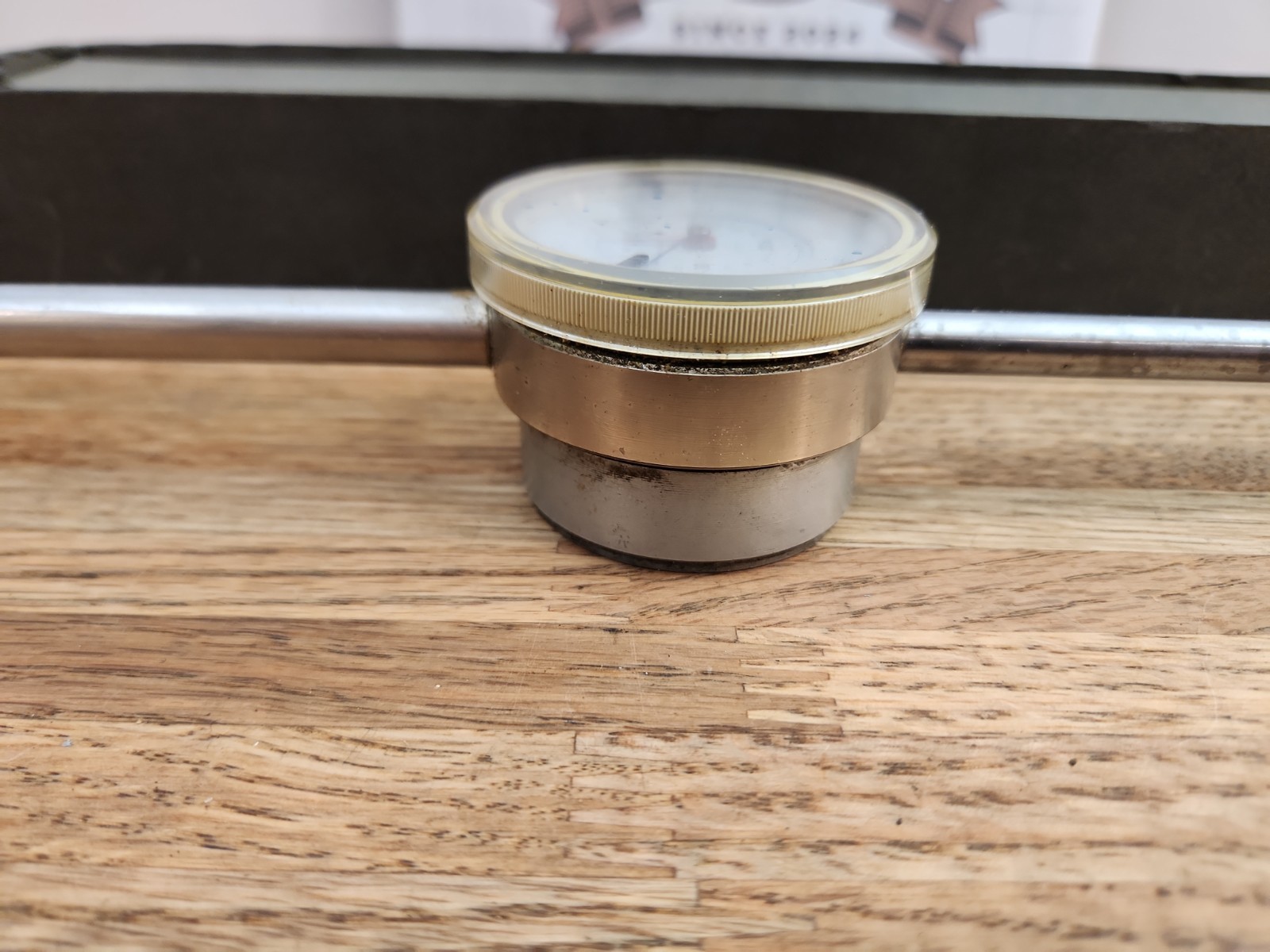 Kafer Long Range Dial Indicator, 0-4″ Range, Magnetic Back Mount
