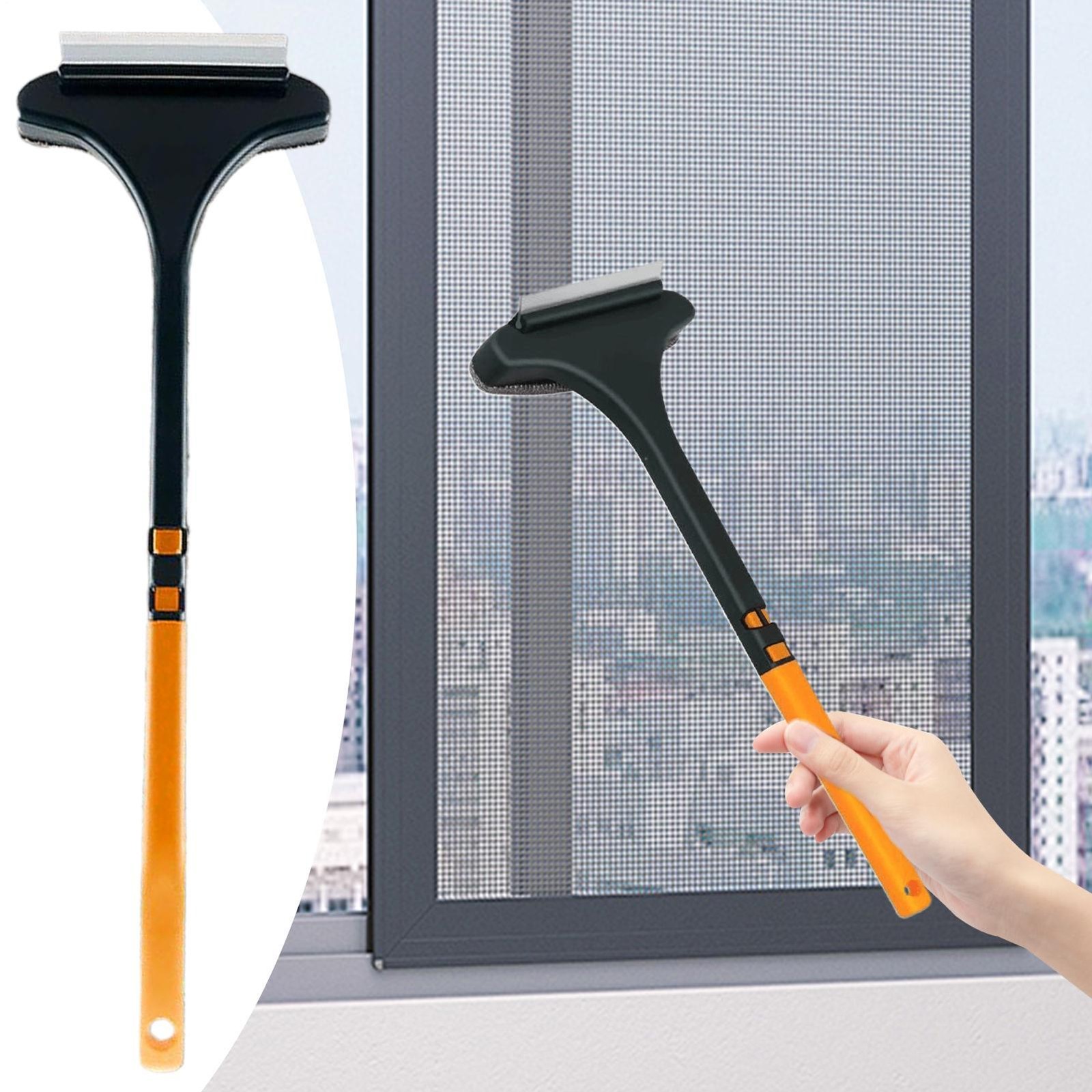 2 in 1 Multifunctional Clean Brush Glass Brush Household Clean Dust Brush Window