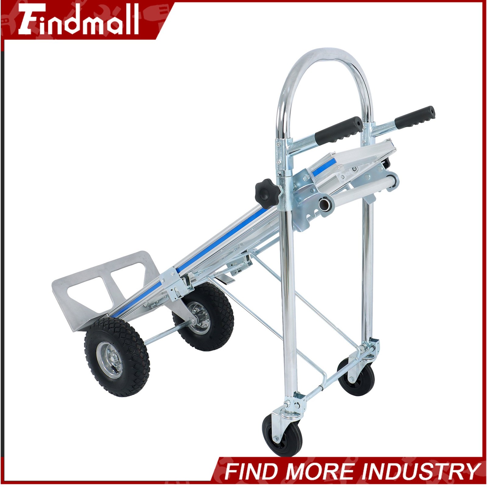 Findmall 3 In 1 Hand Truck Aluminum Convertible Hand Trucks Large 1000 Lbs