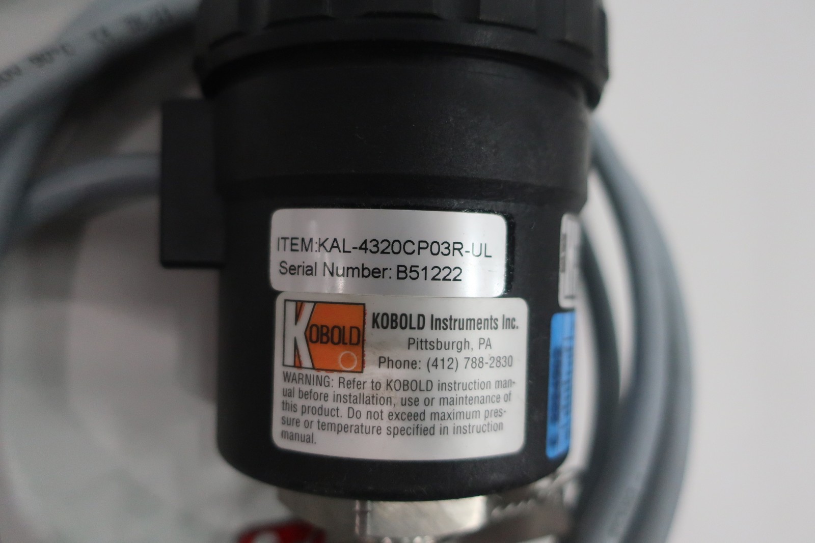 Kobold KAL-4320CP03R-UL Kal-k Therml Flow Switch 110v-ac