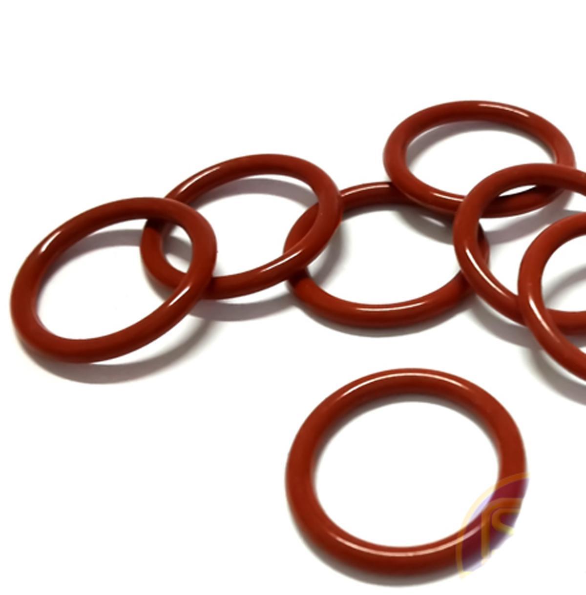 US Stock 100x 10mm OD 8mm ID 1mm Dia Food Grade Silicone Rubber Seal O-Ring Red