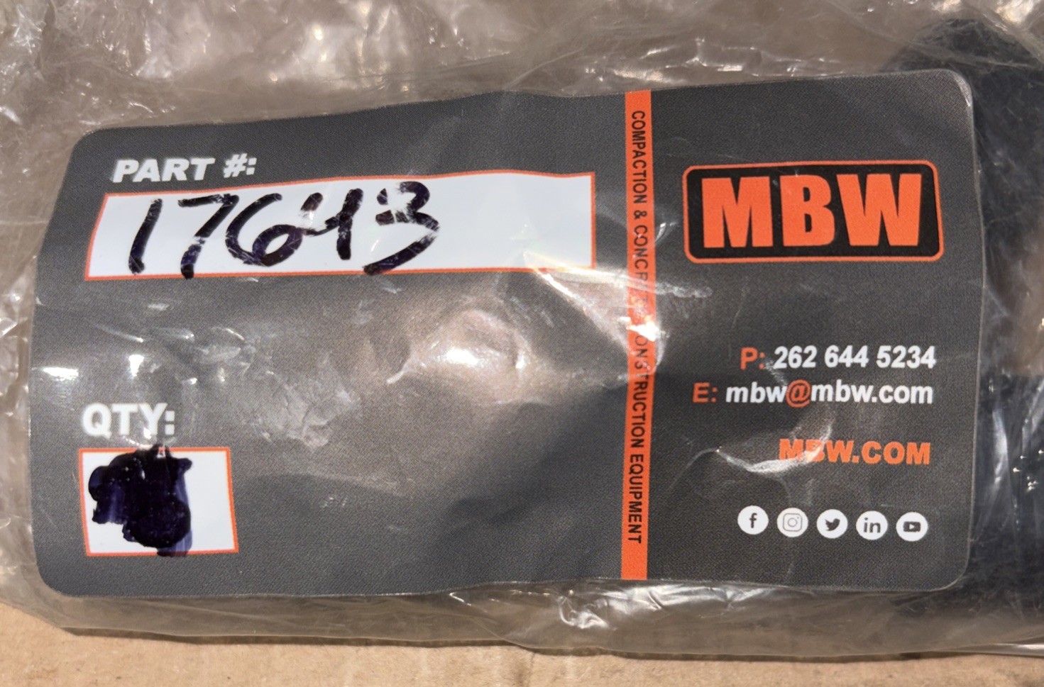 MBW 17643 Shock Mount OEM NOS
