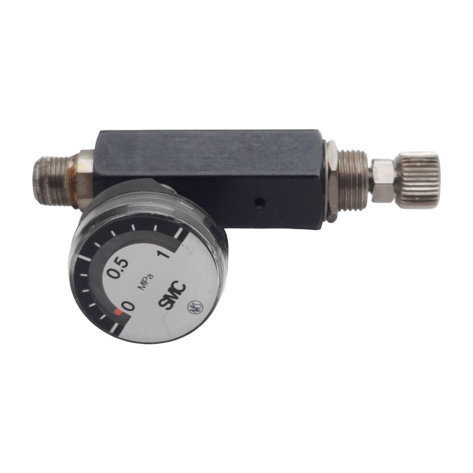 SMC ARJ210-M5G Miniature Regulator, 0.2-0.7MPa, 0.8MPa Max, 1/8in NPT Male, M5