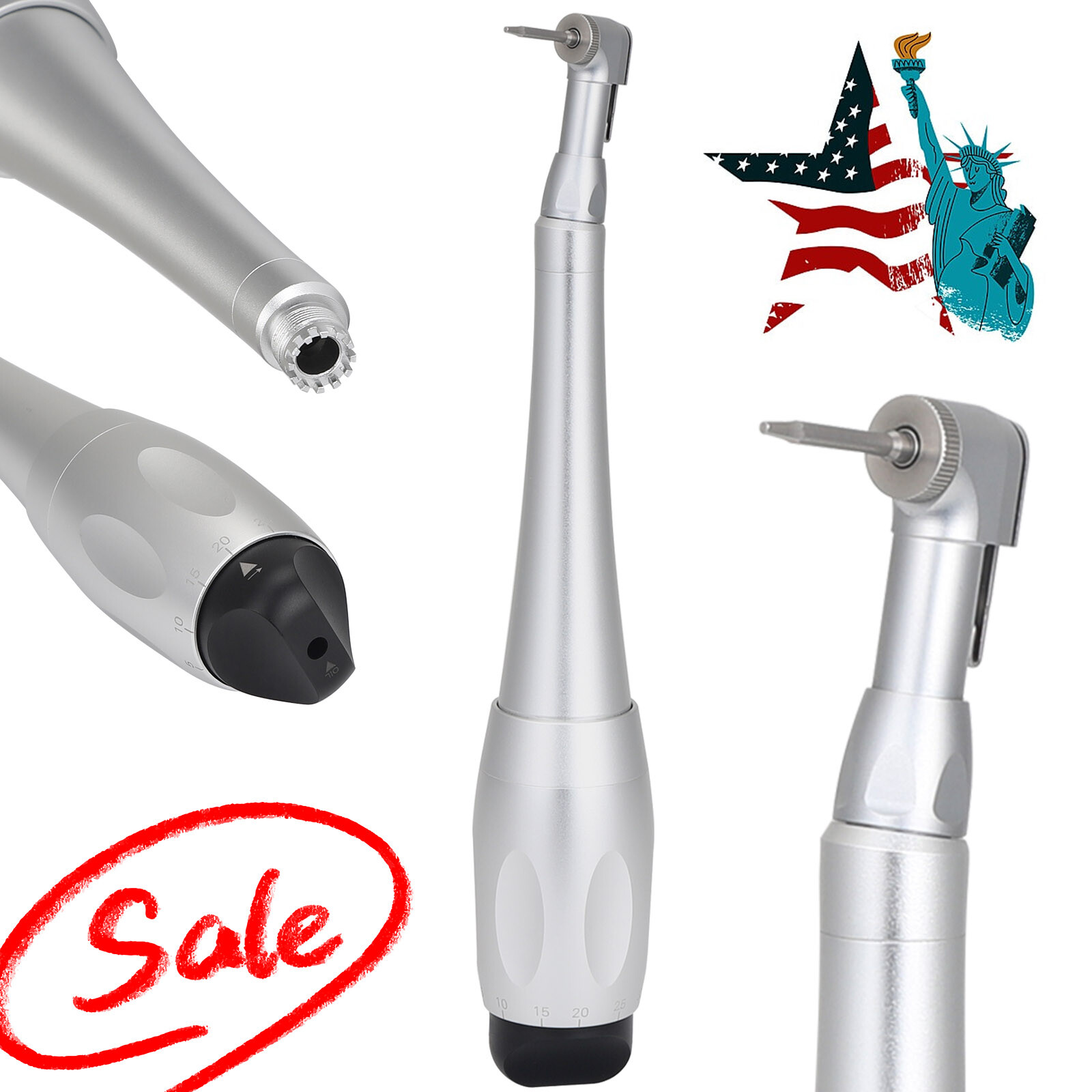 Dental Universal Torque Wrench 16Pcs Drivers Screw Latch Head Handpiece Kit