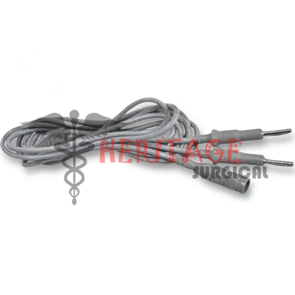 New Non-Stick Bayonet Bipolar Forceps 3 Pcs & 3mtr Cord Of A+ Quality