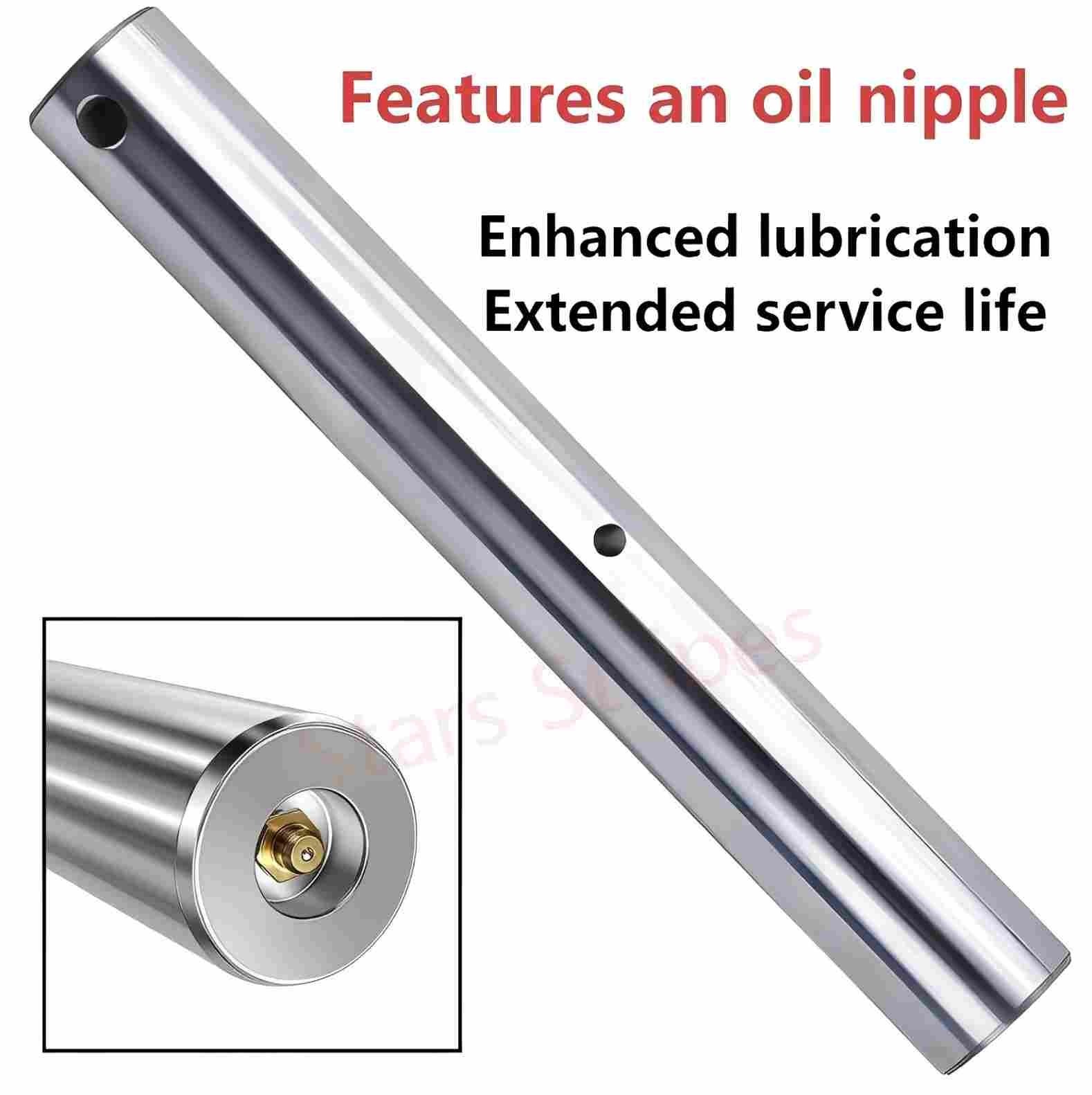 2PaiNew upgraded Excavator Universal Bucket Pin 45mm X330mm With grease nipple
