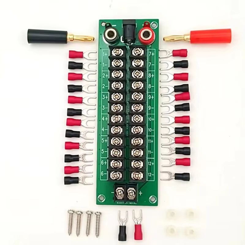 2×12 Position Barrier Terminal Block Distribution Module AC/DC