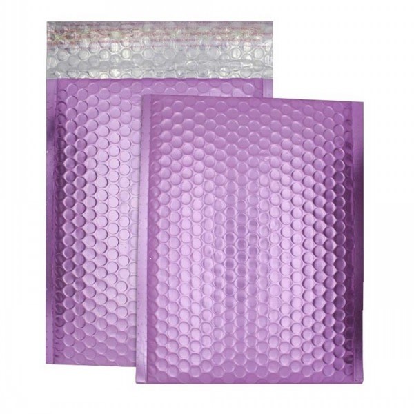 #000 Matte Metallic Colorful Poly High Bubble Mailers Envelopes 4×8 (Inner 4×7)