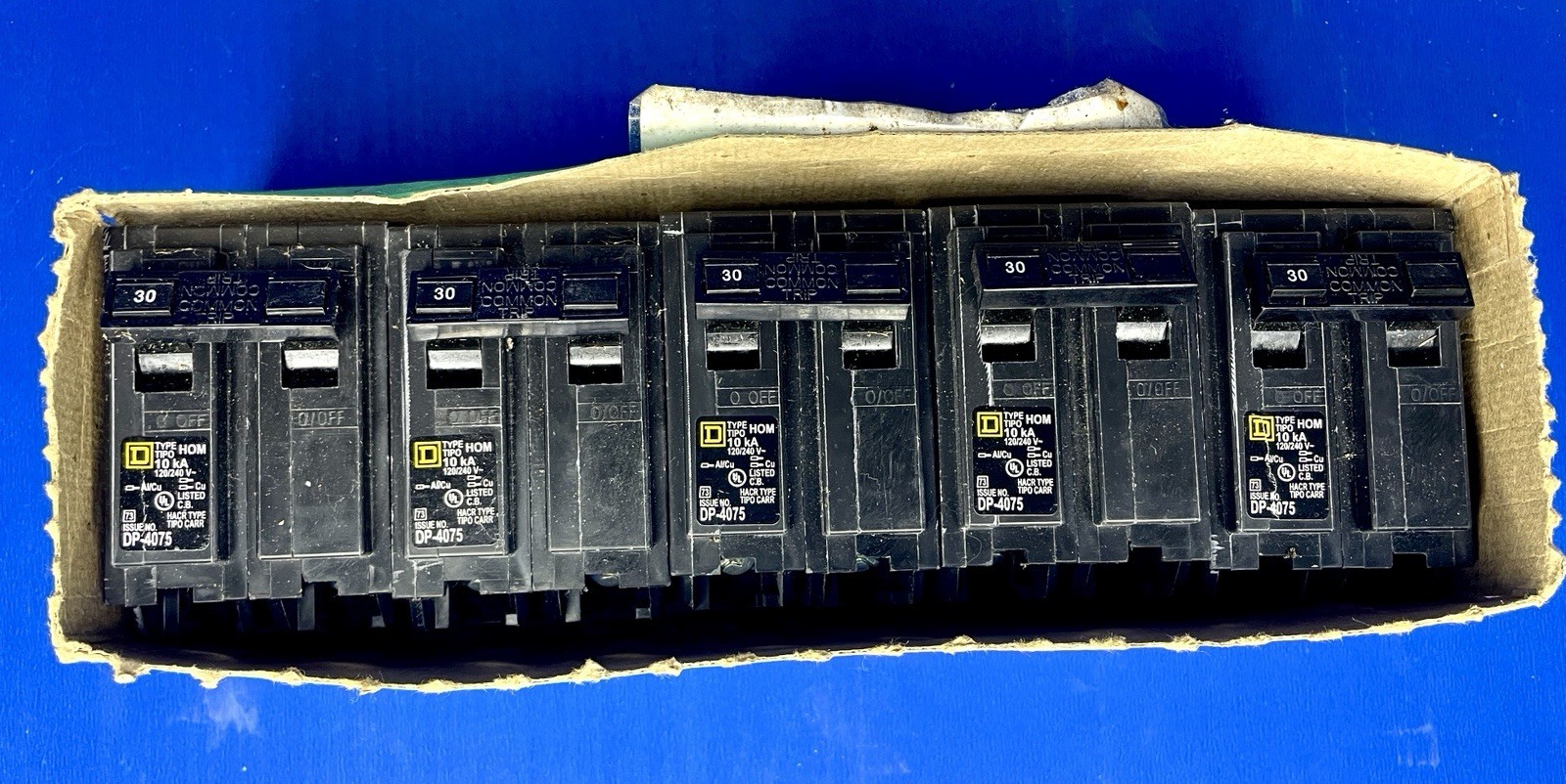 Square D HOM230 (5 PACK) 30 Amp 2P Circuit Breaker 120/240V Lot Of 5 NEW IN BOX