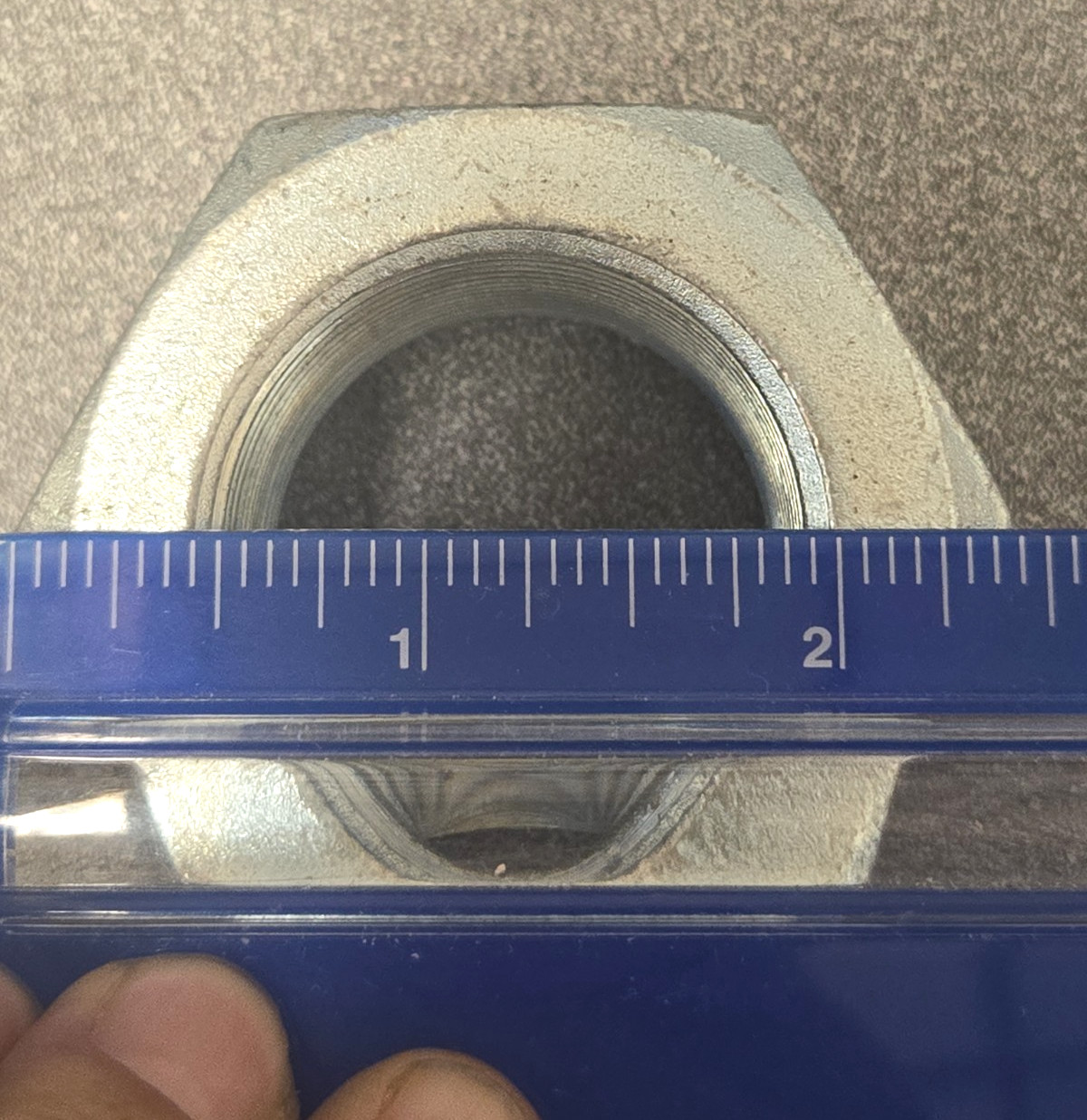 1-1/2″-12 SAE GRADE 5 ZINC PLATED HEX NUTS FINE THREAD PRICED PER PIECE *NOS*